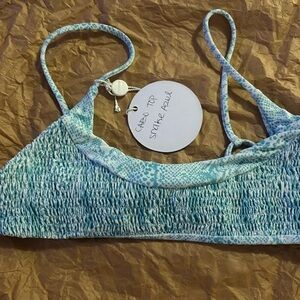 Tori Praver top- Cabo Top snake Azul